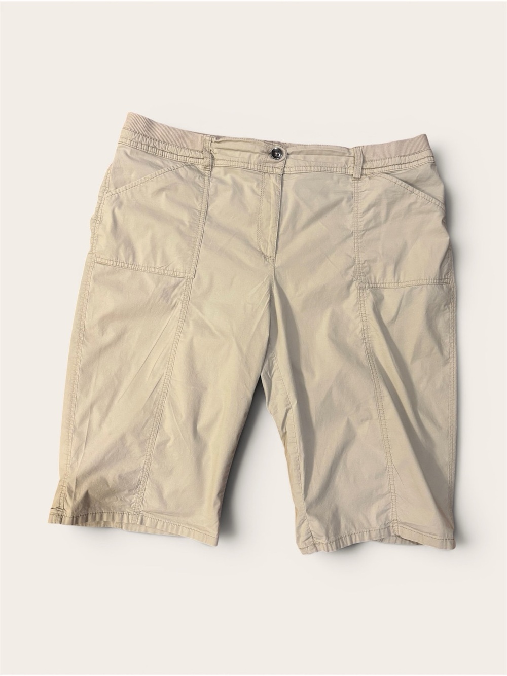 Chico's Light Beige Bermuda Shorts